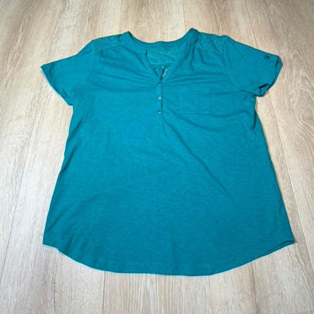 Unbranded Women's Blue and Green Shirt